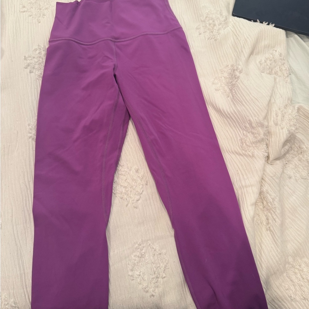 Women's Purple High-Waisted Pants
